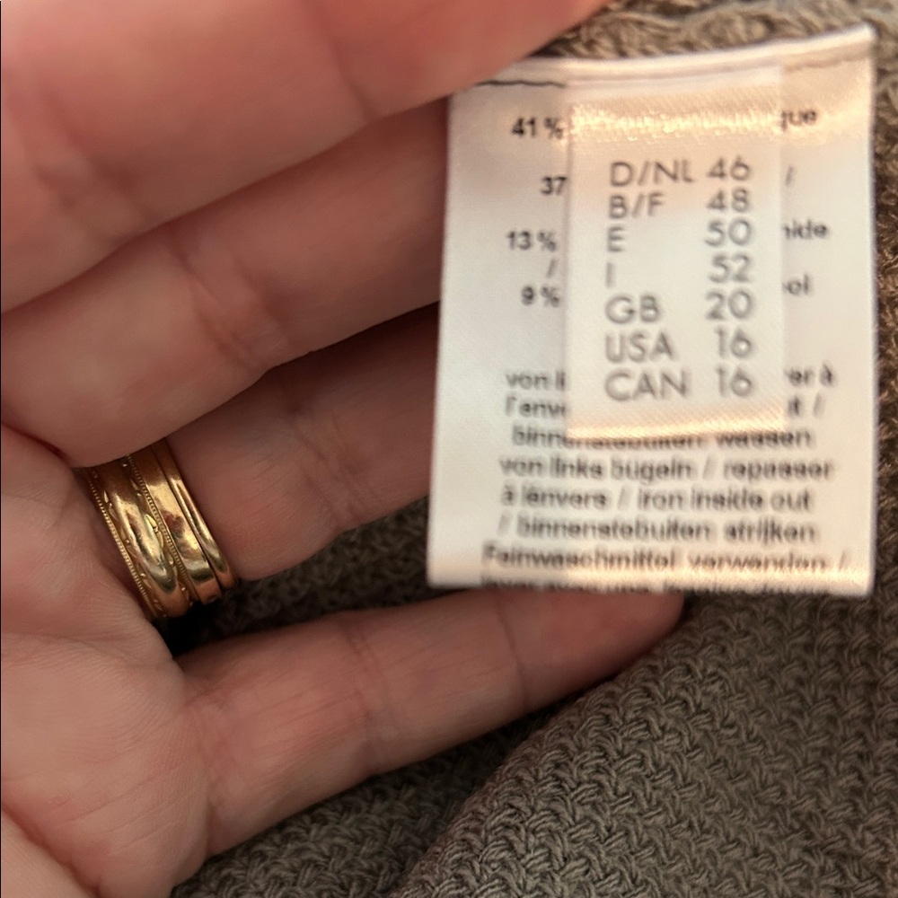 Thomas Rabe Taupe/Gray Textured Cardigan - Picture 4 of 5